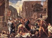 POUSSIN, Nicolas The Plague at Ashdod asg china oil painting reproduction